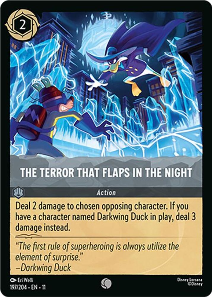 The Terror That Flaps in the Night 197/204 Common Winterspell Lorcana Near Mint