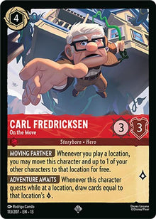 Carl Fredricksen - On the Move 113/204 Super Rare Attack of the Vine! Lorcana NM