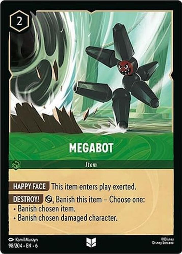 Megabot 98/204 Uncommon Azurite Sea Lorcana Near Mint