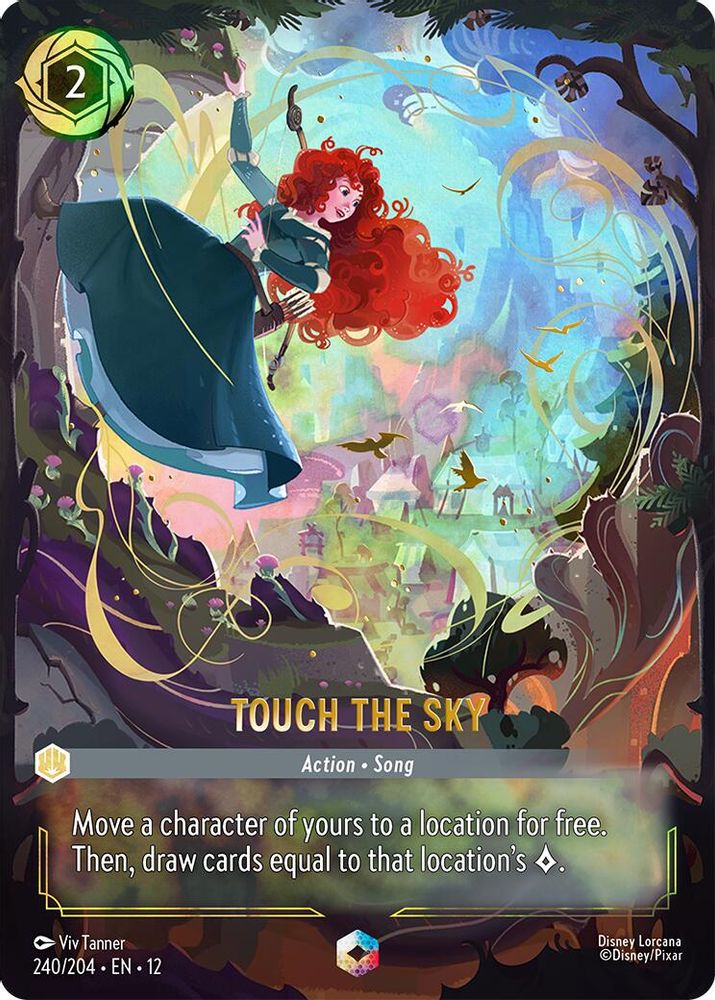 Touch the Sky (Enchanted) 240/204 Enchanted Wilds Unknown Lorcana Holo Near Mint