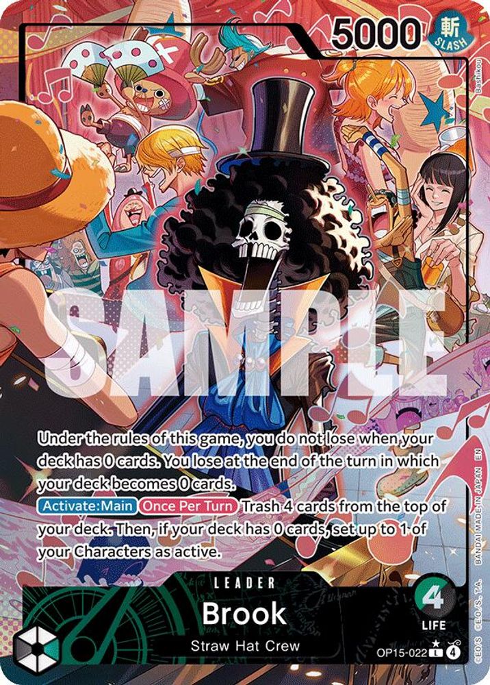 Brook (Alternate Art) OP15-022 Adventure on Kami's Island One Piece Foil NM