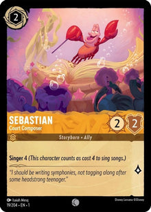 Sebastian - Court Composer 19/204 Common The First Chapter Lorcana Near Mint