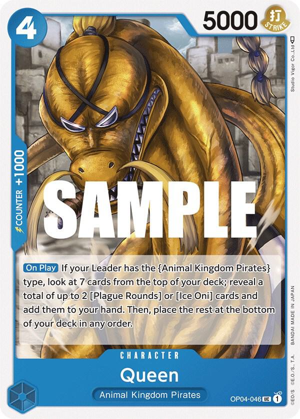 Queen (046) OP04-046 Uncommon Kingdoms of Intrigue One Piece Near Mint