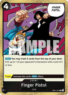 Finger Pistol EB01-051 Rare Extra Booster: Memorial Collection One Piece Foil NM