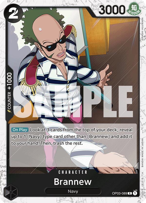 Brannew (Jolly Roger Foil) OP03-089 Rare Premium Booster -The Best- One Piece NM