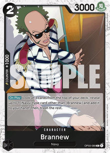 Brannew (Jolly Roger Foil) OP03-089 Rare Premium Booster -The Best- One Piece NM