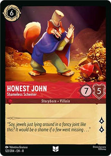 Honest John - Shameless Schemer 122/204 Uncommon Reign of Jafar Lorcana NM