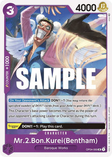 Mr.2.Bon.Kurei (Bentham) OP04-069 Uncommon Kingdoms of Intrigue One Piece NM