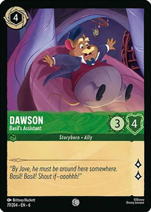 Dawson - Basil's Assistant 77/204 Common Azurite Sea Lorcana Near Mint