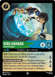 Hiro Hamada - Armor Designer 96/204 Super Rare Archazia's Island Lorcana NM