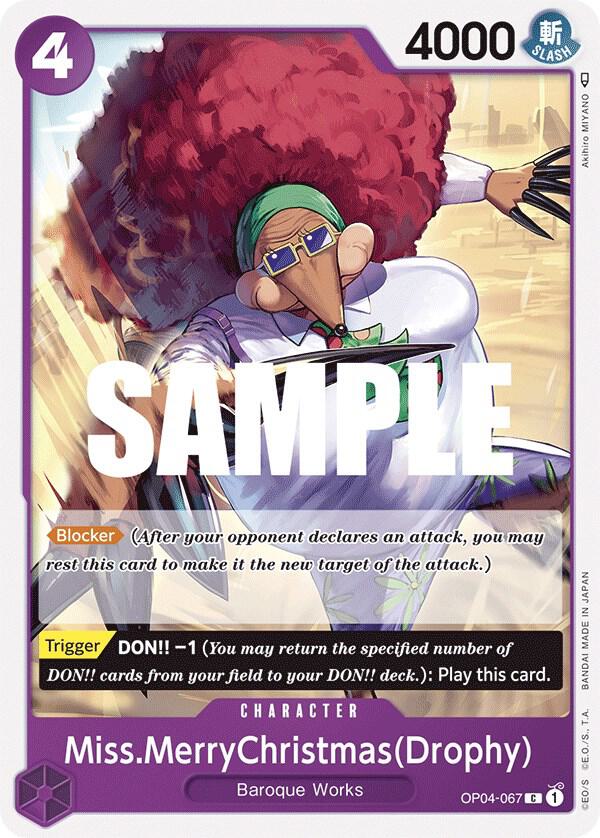 Miss.MerryChristmas(Drophy) OP04-067 Common Kingdoms of Intrigue One Piece NM
