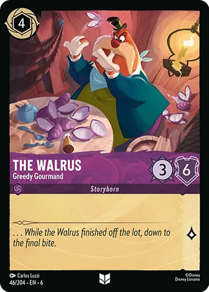 The Walrus - Greedy Gourmand 46/204 Uncommon Azurite Sea Lorcana Near Mint