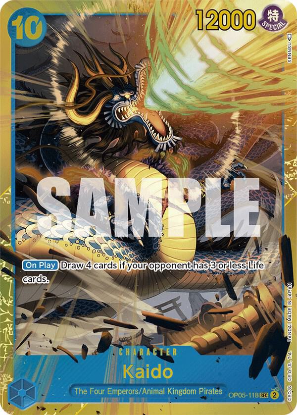 Kaido (118) OP05-118 Secret Rare Awakening of the New Era One Piece Foil NM