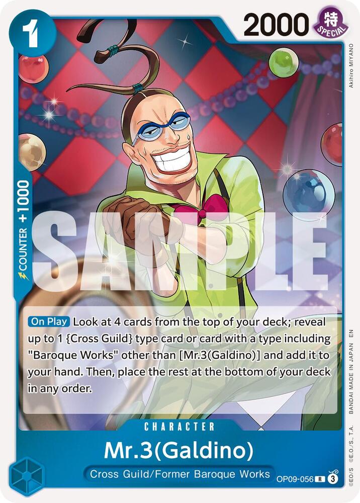 Mr.3(Galdino) (Reprint) OP09-056 Premium Booster -The Best- Vol. 2 One Piece Foil NM