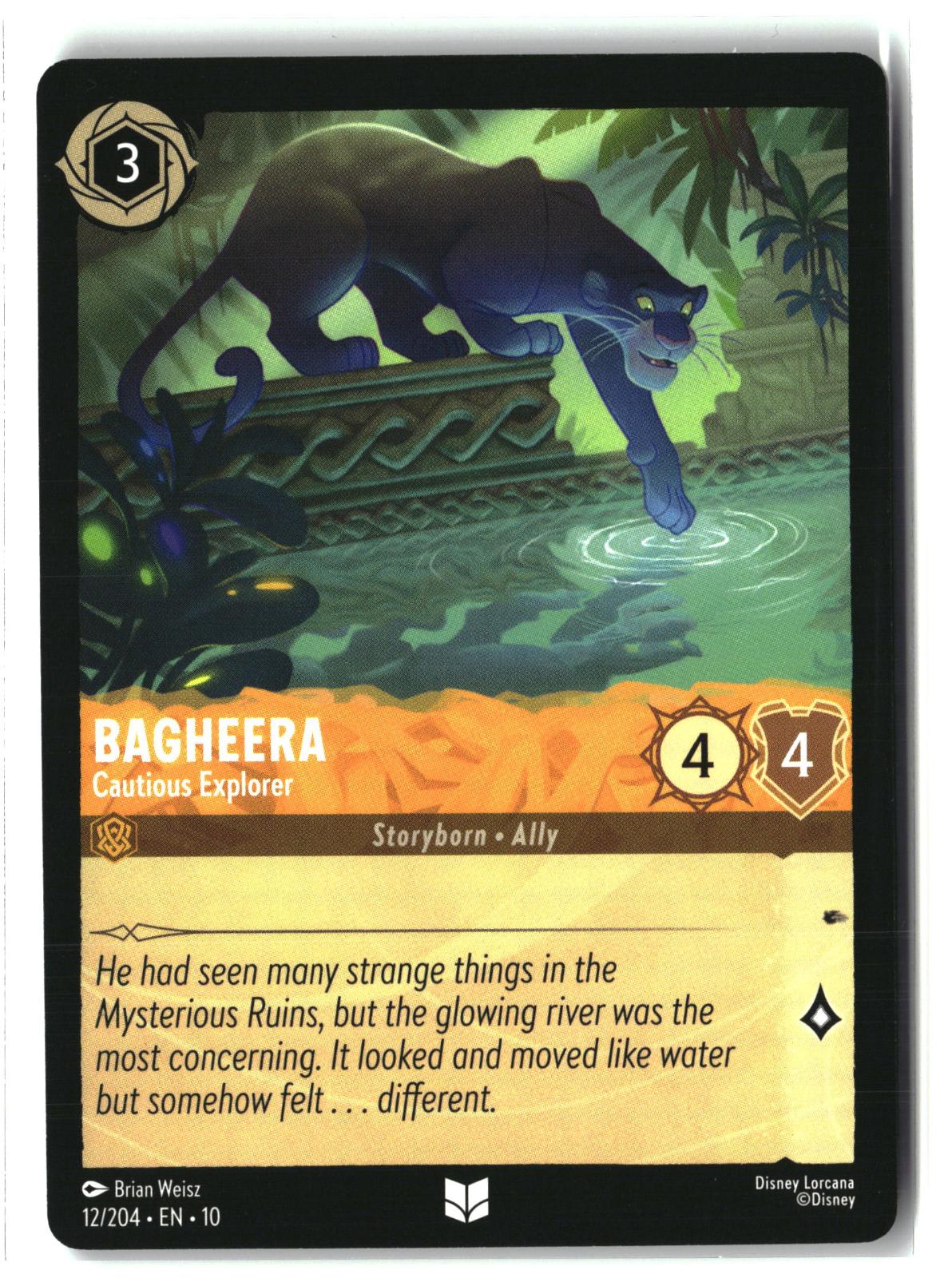 Bagheera - Cautious Explorer 12/204 Uncommon Whispers in the Well Lorcana LP