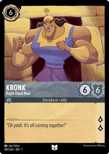 Kronk - Right-Hand Man 183/204 Uncommon The First Chapter Lorcana Near Mint