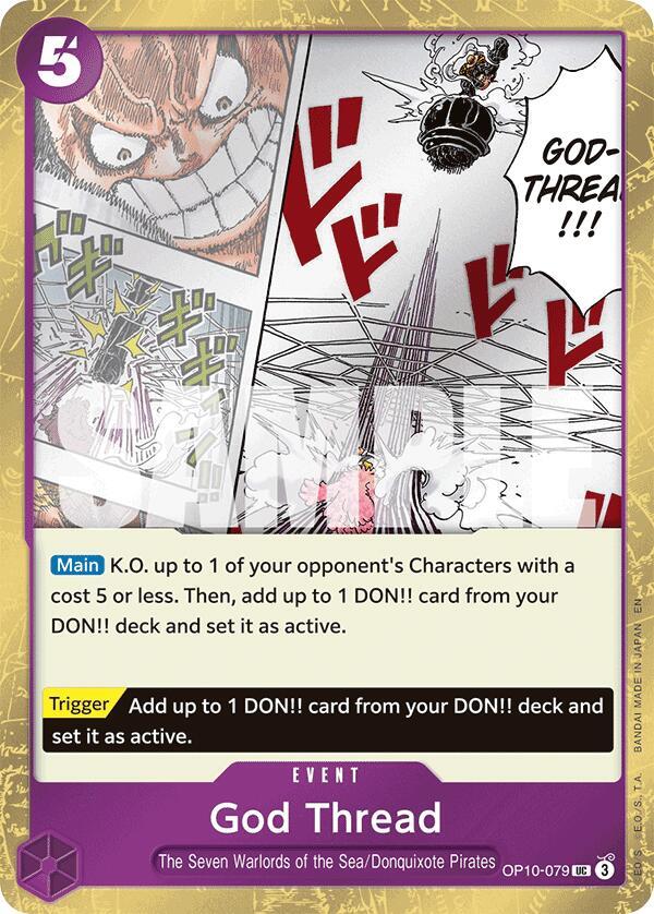 God Thread (Pirate Foil) OP10-079 Premium Booster -The Best- Vol. 2 One Piece NM