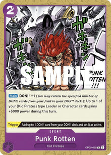 Punk Rotten OP05-078 Uncommon Awakening of the New Era One Piece Near Mint