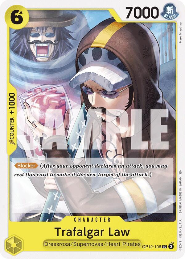 Trafalgar Law (106) OP12-106 Uncommon Legacy of the Master One Piece Near Mint