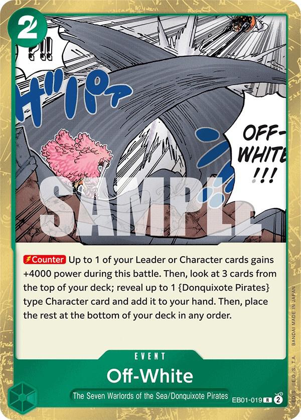 Off-White EB01-019 Rare Extra Booster: Memorial Collection One Piece Foil NM