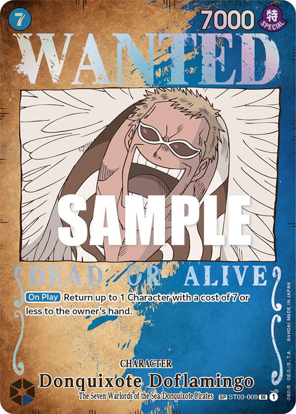 Donquixote Doflamingo (Wanted Poster) ST03-009 Pillars of Strength One Piece Foil NM