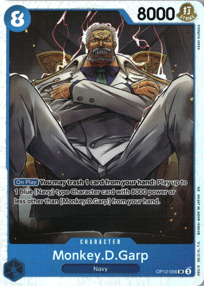 Monkey.D.Garp OP12-056 Super Rare Legacy of the Master One Piece Near Mint