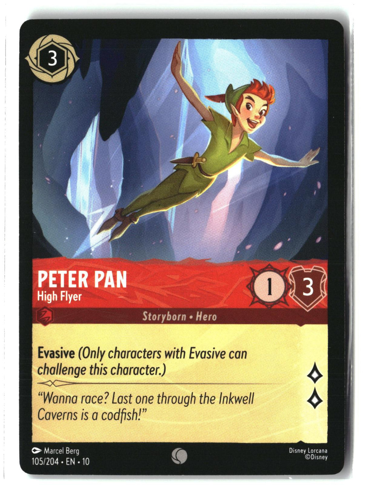 Peter Pan - High Flyer 105/204 Common Whispers in the Well Lorcana LP