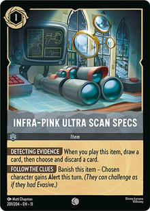 Infra-Pink Ultra Scan Specs 201/204 Common Winterspell Lorcana Near Mint