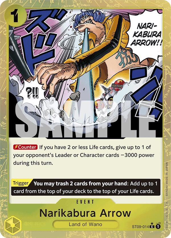 Narikabura Arrow (Textured Foil) ST09-014 Premium Booster -The Best- One Piece NM