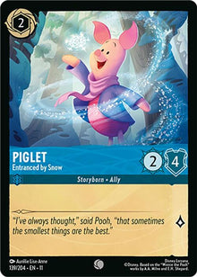 Piglet - Entranced by Snow 139/204 Common Winterspell Lorcana Near Mint
