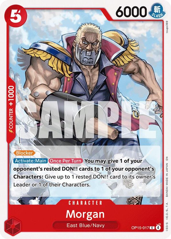 Morgan OP15-017 Common Adventure on Kami's Island One Piece Near Mint
