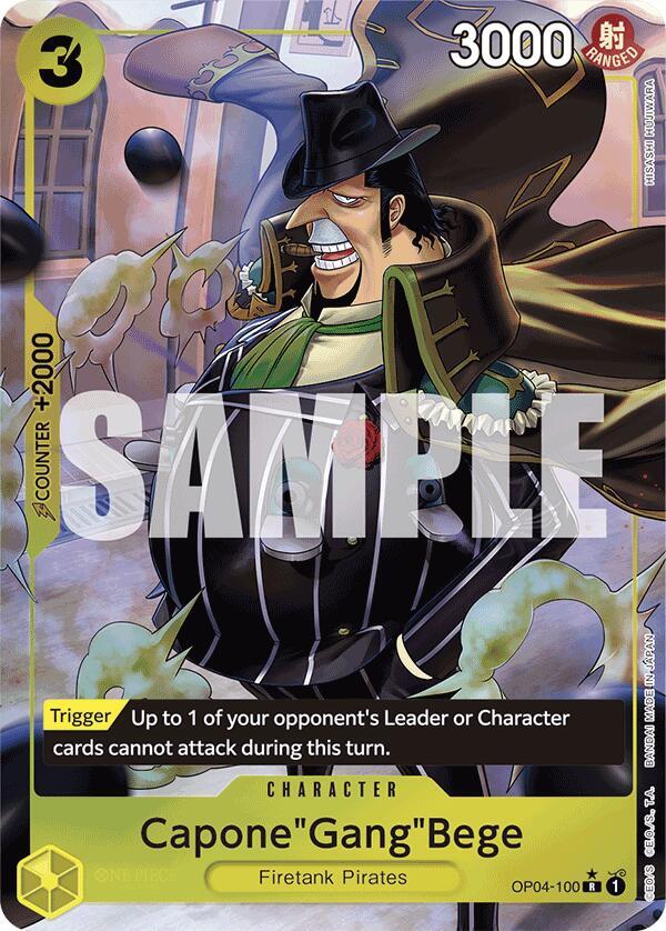Capone"Gang"Bege (Full Art) OP04-100 Premium Booster -The Best- One Piece Foil NM