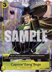 Capone"Gang"Bege (Full Art) OP04-100 Premium Booster -The Best- One Piece Foil NM