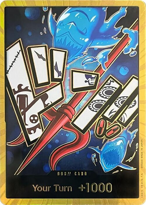 DON!! Card (Hody Jones) (Gold) Premium Booster -The Best- One Piece Foil NM