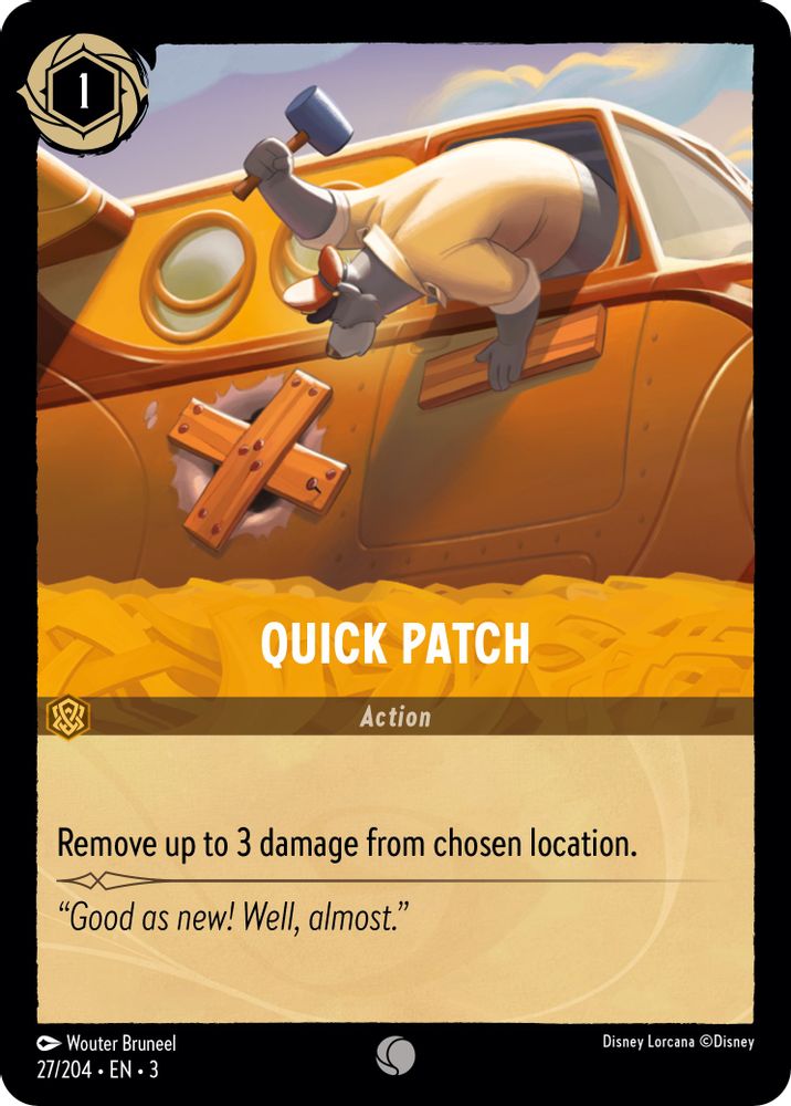 Quick Patch 27/204 Common Into the Inklands Lorcana Near Mint