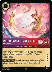Peter Pan & Tinker Bell - Fast Friends 60/204 Attack of the Vine! Lorcana NM