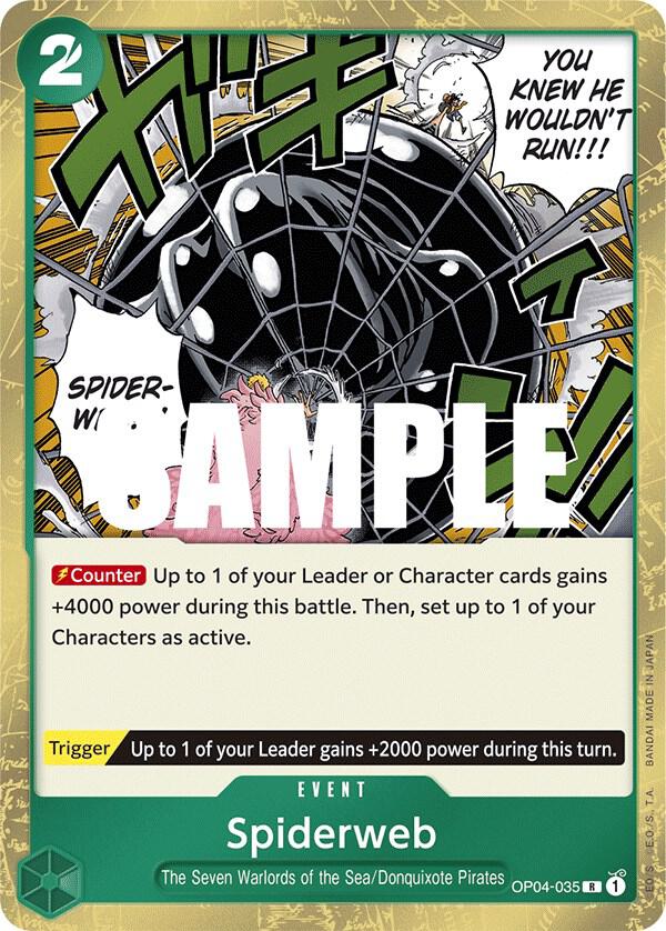Spiderweb OP04-035 Rare Kingdoms of Intrigue One Piece Foil Near Mint