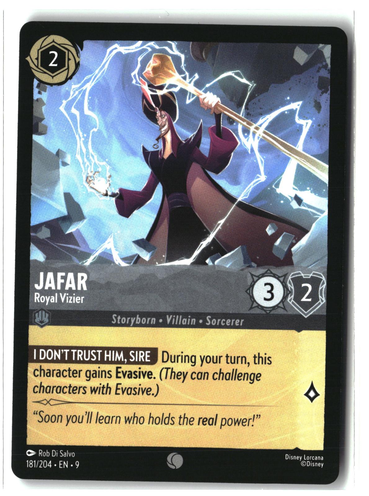 Jafar - Royal Vizier 181/204 Common Fabled Lorcana Lightly Played