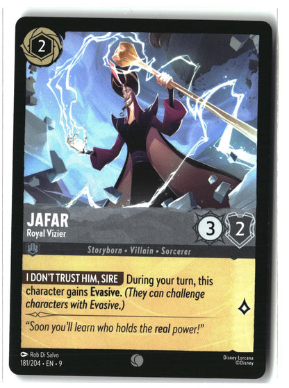 Jafar - Royal Vizier 181/204 Common Fabled Lorcana Lightly Played