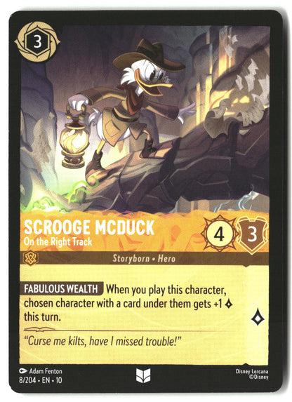 Scrooge McDuck - On the Right Track 8/204 Whispers in the Well Lorcana LP