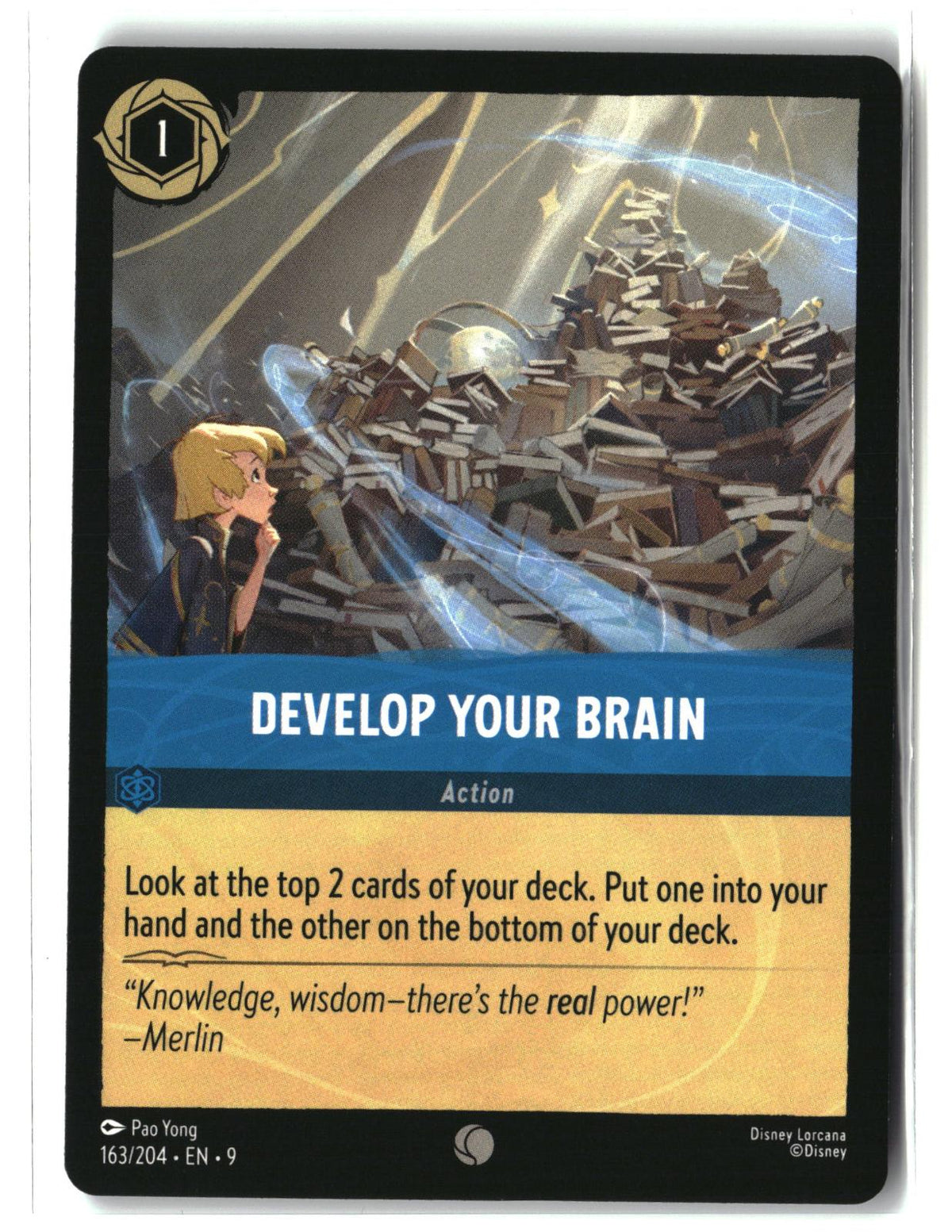 Develop Your Brain 163/204 Common Fabled Lorcana Lightly Played