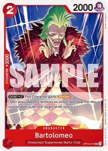 Bartolomeo OP14-011 Uncommon The Azure Sea's Seven One Piece Near Mint