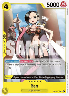 Ran OP14-114 Uncommon The Azure Sea's Seven One Piece Near Mint