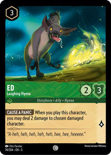 Ed - Laughing Hyena 74/204 Common Shimmering Skies Lorcana Near Mint