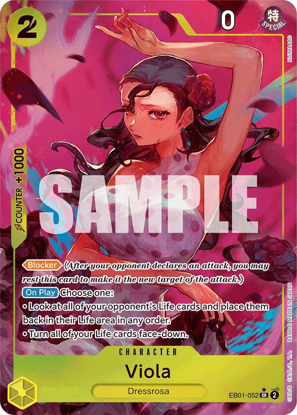 Viola (Alternate Art) EB01-052 Extra Booster: Memorial Collection One Piece Foil NM