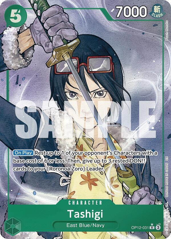 Tashigi (Alternate Art) OP12-031 Rare Legacy of the Master One Piece Foil NM