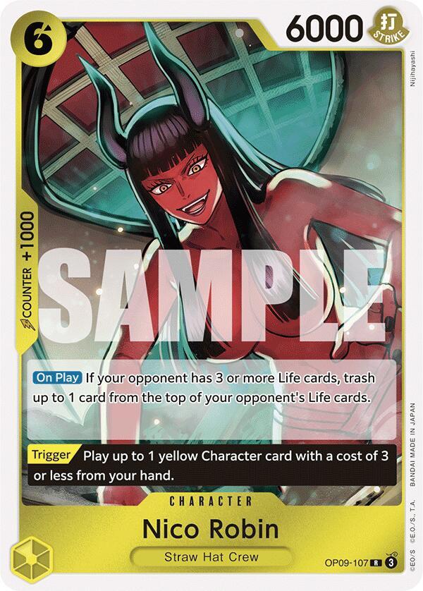 Nico Robin (107) OP09-107 Rare Emperors in the New World One Piece Foil NM