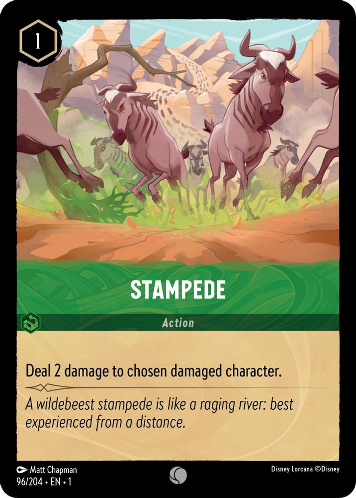 Stampede 96/204 Common The First Chapter Lorcana Near Mint