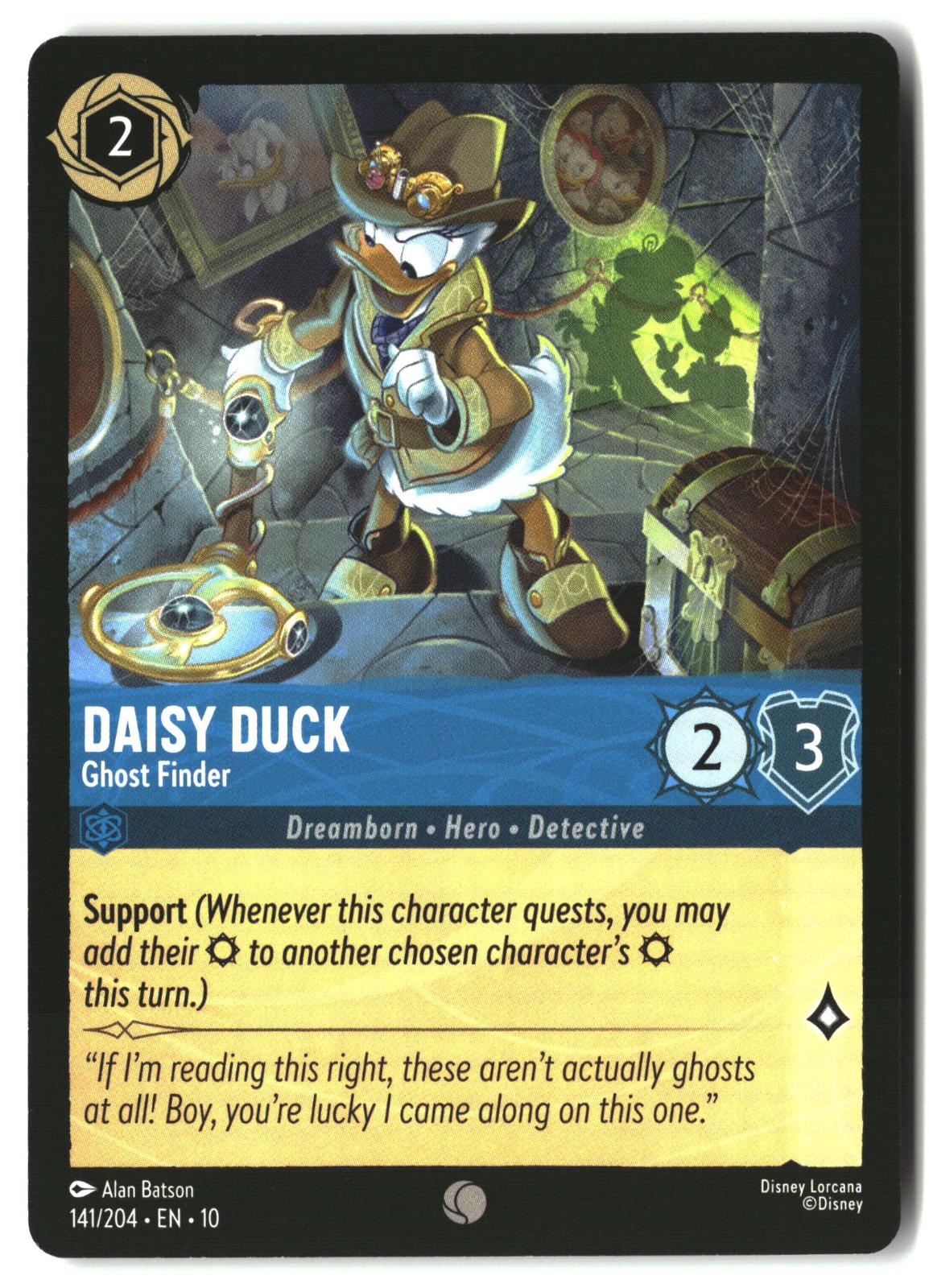 Daisy Duck - Ghost Finder 141/204 Common Whispers in the Well Lorcana LP