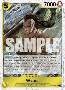 Wyper (Jolly Roger Foil) OP06-114 Premium Booster -The Best- One Piece NM